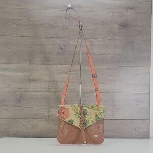 Women’s Velez Floral Leather Fold-Over Crossbody Bag
